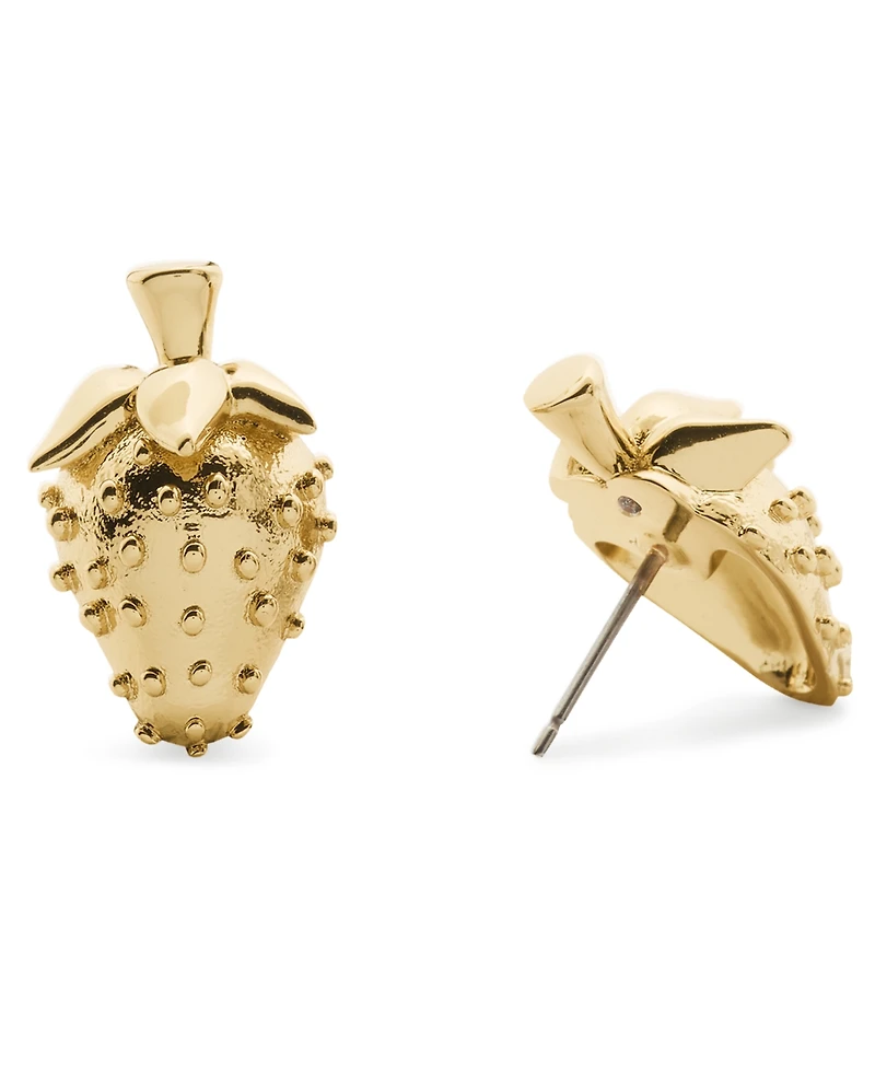 kate spade new york Gold-Tone Secret Garden Statement Strawberry Stud Earrings
