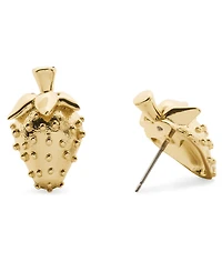 kate spade new york Gold-Tone Secret Garden Statement Strawberry Stud Earrings