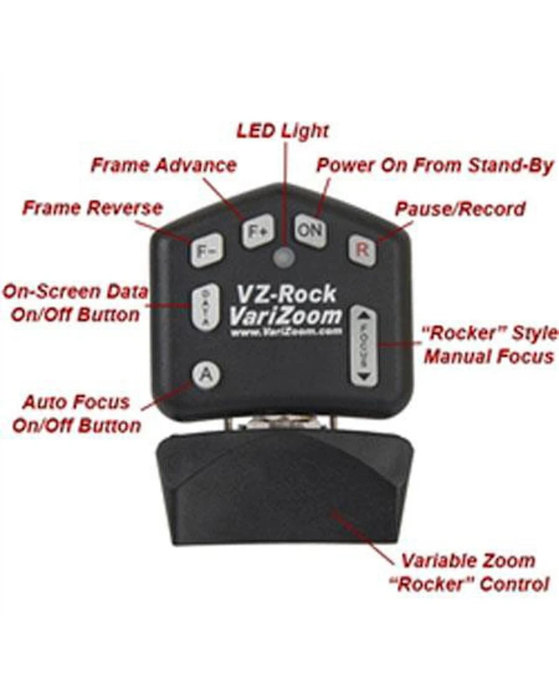 VariZoom Vz-Rock Miniature Full-Featured Variable Rocker Control for Dv Camcorders with Lanc Jack
