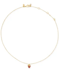 kate spade new york Gold-Tone Gifting You Make Me Berry Happy Short Pendant Necklace