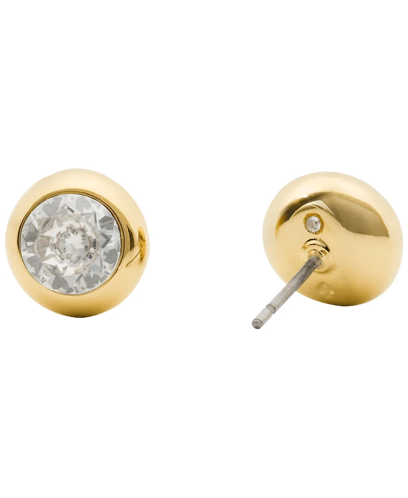kate spade new york Gold-Tone Molten Glass Round Stone Stud Earrings