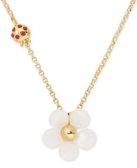 kate spade new york Gold-Tone Summer Daze Flower Short Pendant Necklace