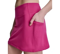 Dkny Sport Women's Balance Compression Super High Waist Pull-On Skort