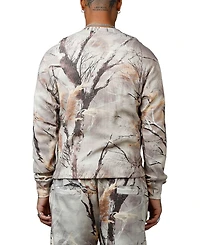 Mnml Men's Washed Waffle Thermal Long Sleeve T-Shirt