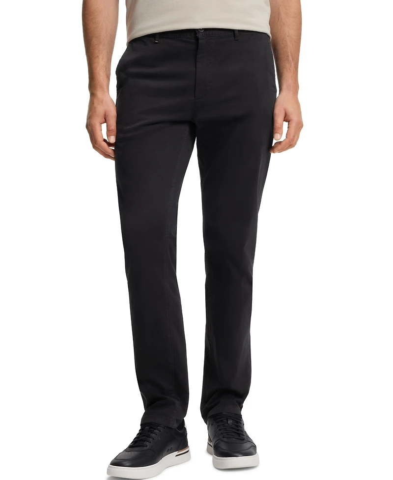 Boss by Hugo Men's Stretch-Cotton Satin Slim-Fit Chinos