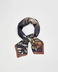 Fable England Women's Wolf Garden Narrative Square Scarf
