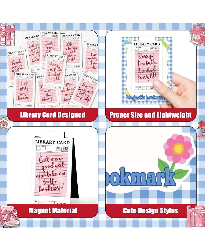 Gnuadz Reading Bookmarks Women Magnetic Clips Gift