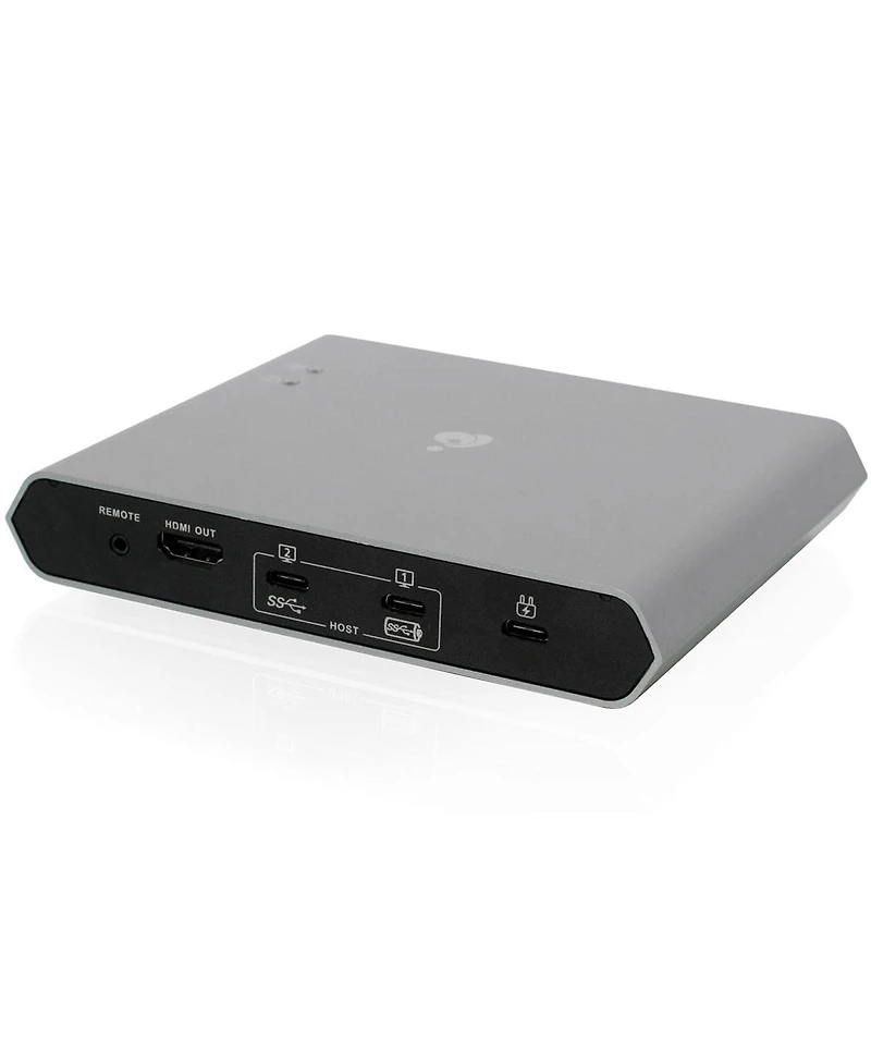 Iogear Access Pro 2-Port Usb-c Kvm Switch With Power Delivery, Taa Compliant