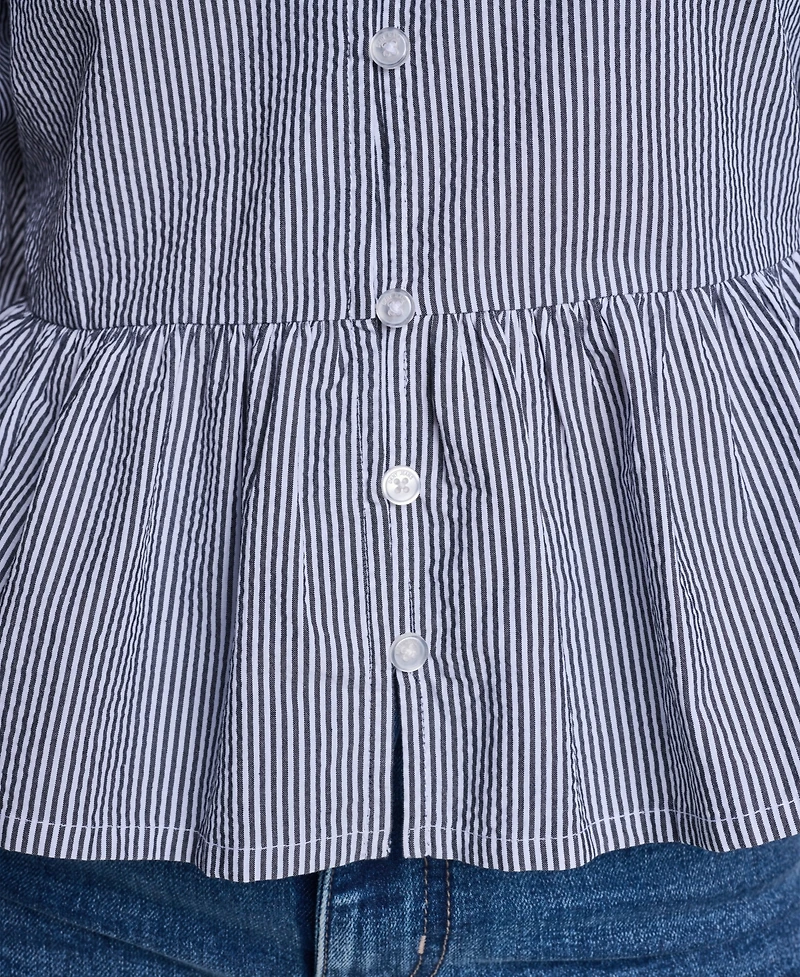 Dkny Jeans Women's V-Neck Button-Front Shirt