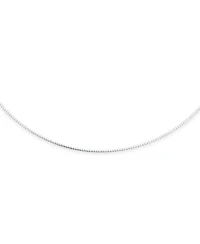 Bling Jewelry Simple Thin Slider Omega Cubetto Chain Snake Flex Collar Necklace