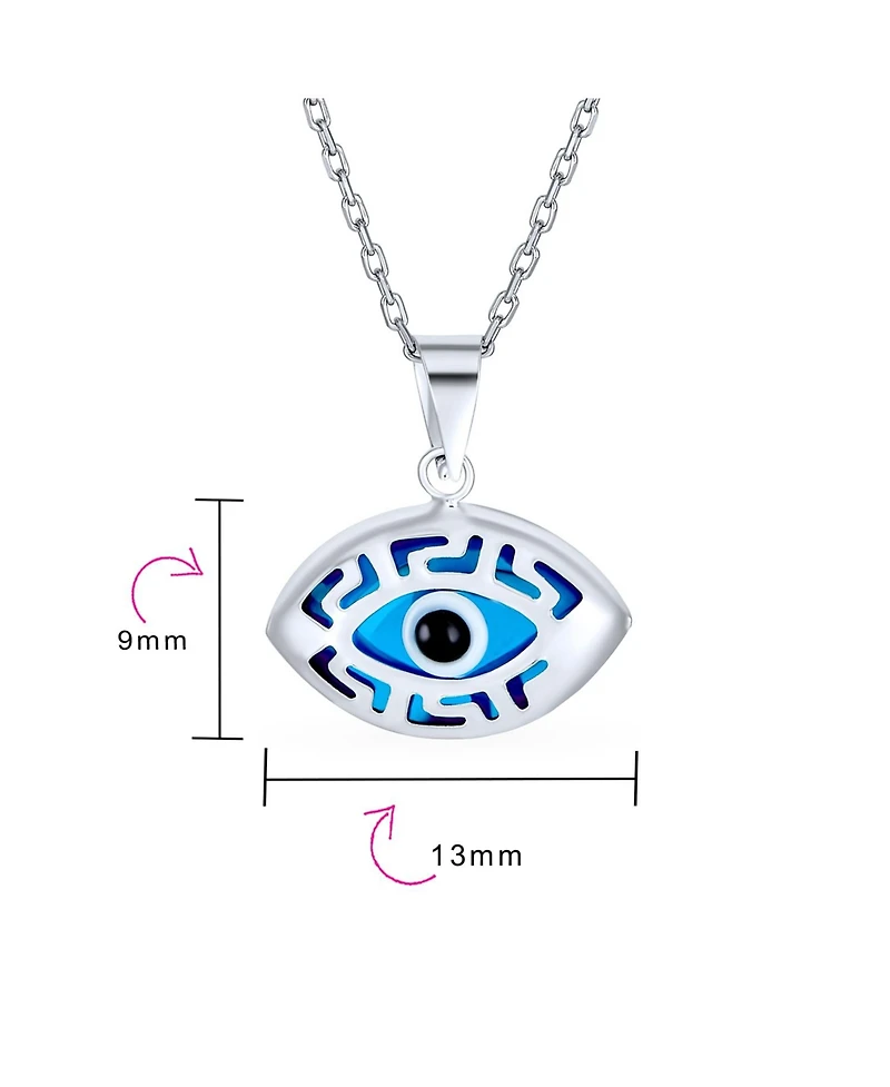 Bling Jewelry Turkish Evil Eye Filigree Charm Pendant Necklace in Protection