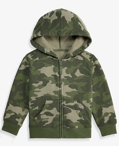 Epic Threads Toddler Boys' 12M-5T Camo-Print Fleece Zip-Up Hoodie, Macy's Exclusive