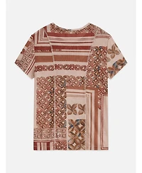 Scotch & Soda Women's Printed Mesh Slim-Fit T-Shirt