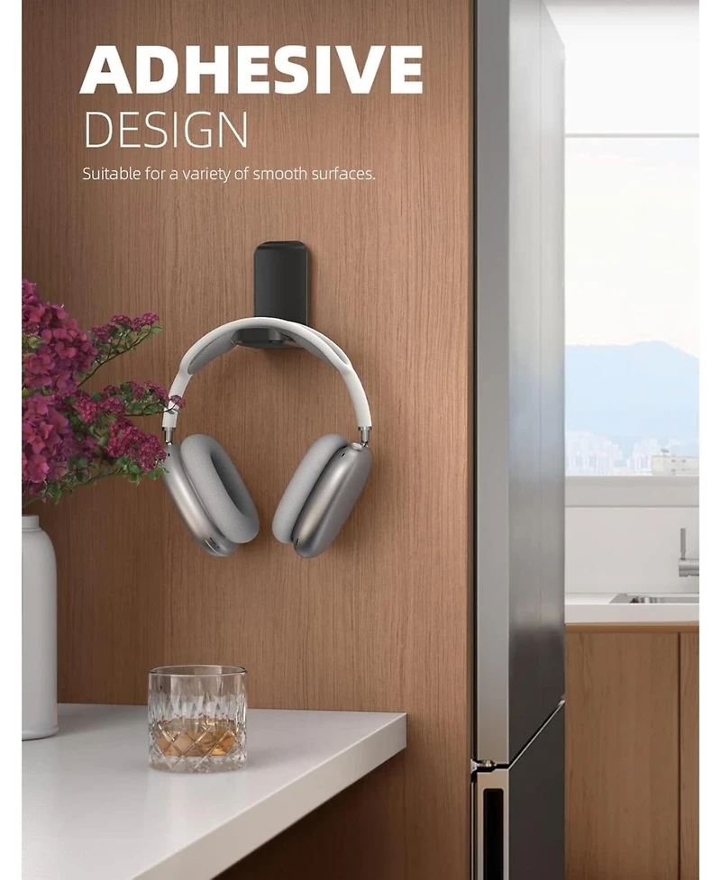 Lamicall Headphone Stand, Sticky Headset Hanger