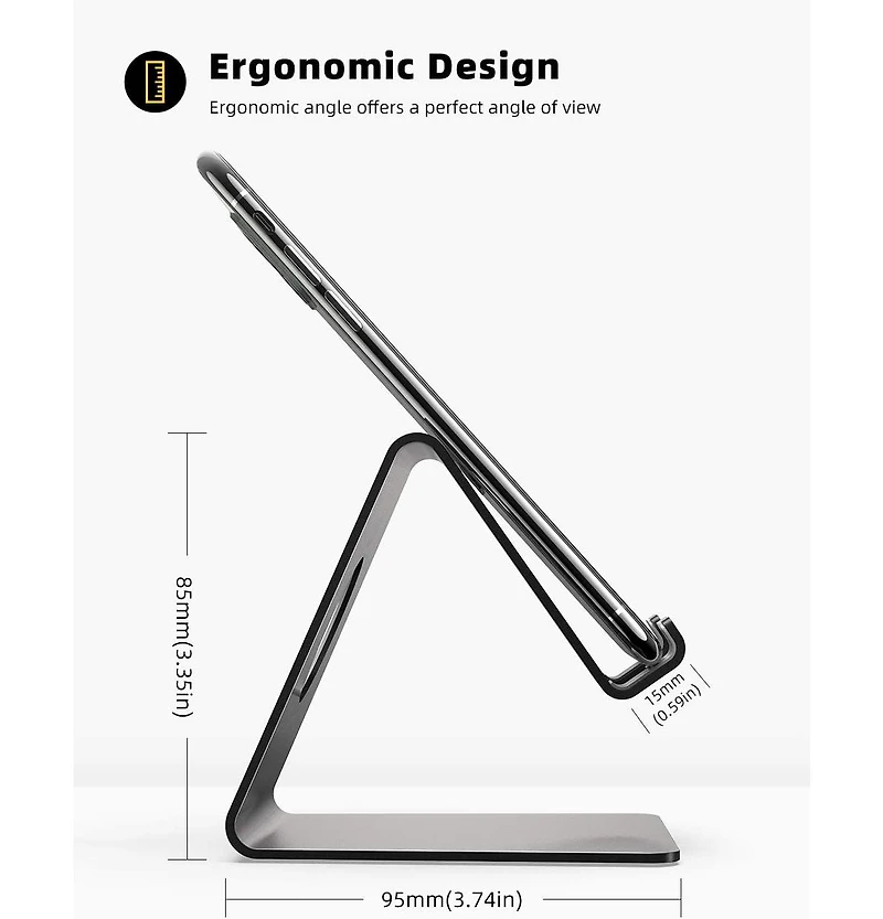Lamicall Cell Phone Stand,Accessories Desk,Phone Dock