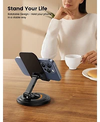 Lamicall Cell Phone Stand,Sturdy Adjustable Desktop Holder, Foldable Mobile Stand