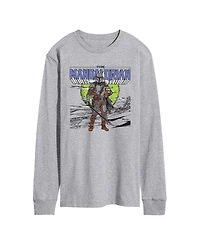 Airwaves Men's The Mandalorian Sword Long-Sleeve Graphic T-Shirt