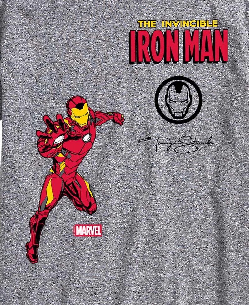 Airwaves Men's Iron Man Invincible Short-Sleeve Graphic T-Shirt