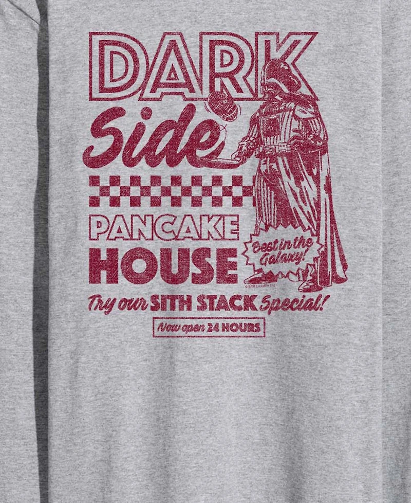 Airwaves Men's Dark Side Pancake House Long-Sleeve Graphic T-Shirt