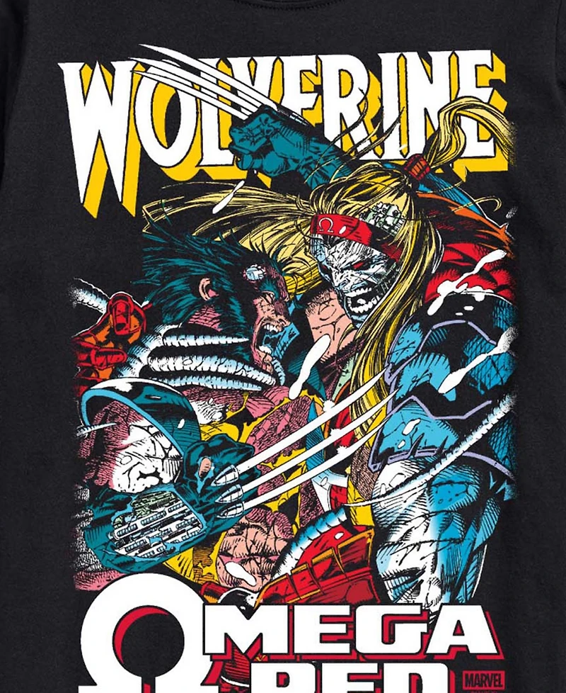 Airwaves Men's Wolverine Omega Red Short-Sleeve Graphic T-Shirt