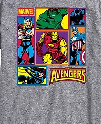 Airwaves Men's Avengers Grid Short-Sleeve Graphic T-Shirt