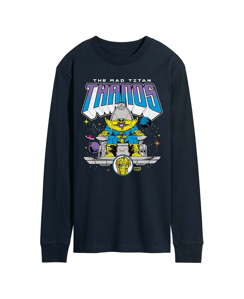Airwaves Men's Thanos Mad Titan Long-Sleeve Graphic T-Shirt