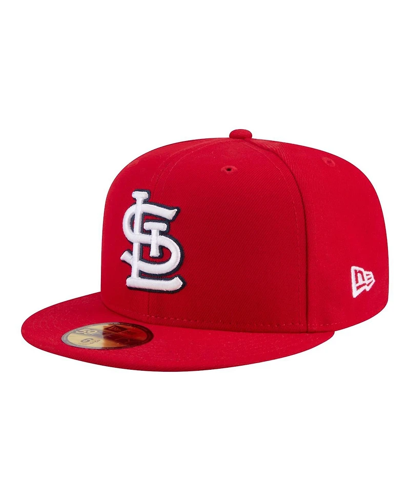 New Era Men's Red St. Louis Cardinals Hidden Hit 59FIFTY Fitted Hat