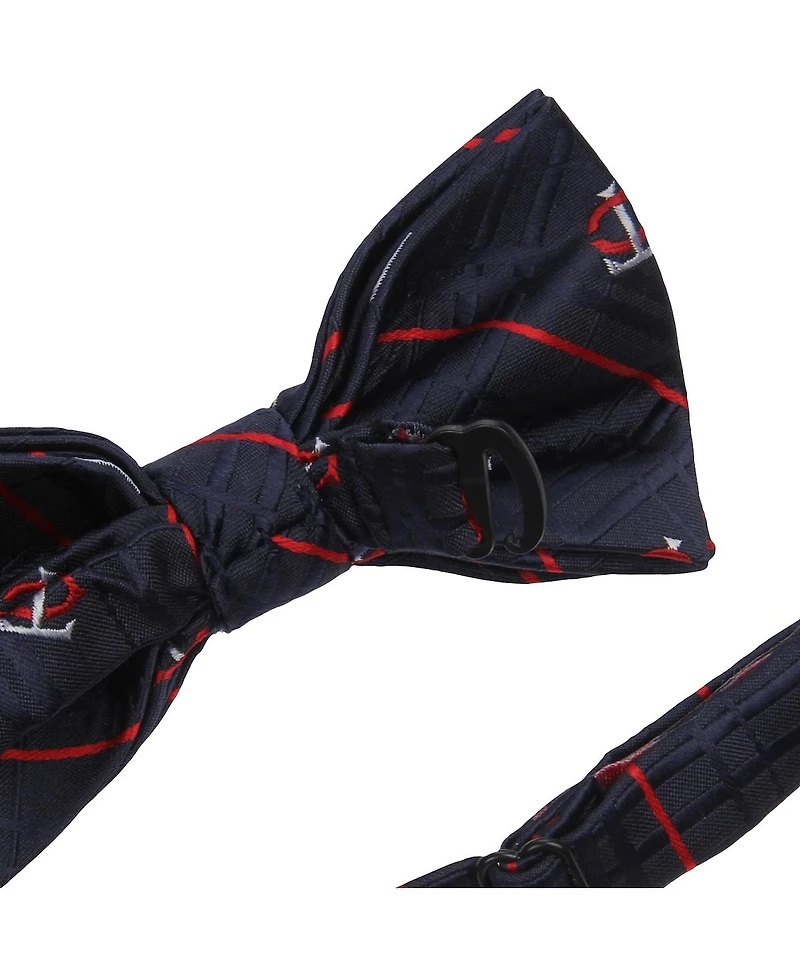 Eagles Wings Men's Navy Minnesota Twins Oxford Bow Tie