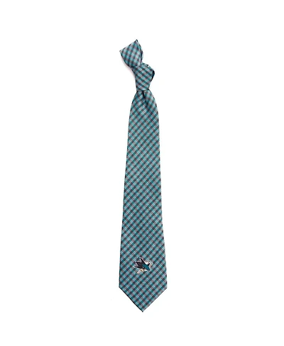 Eagles Wings Men's San Jose Sharks Gingham Tie