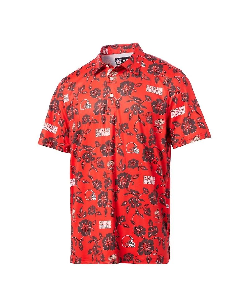 Reyn Spooner Men's Orange Cleveland Browns Pua Performance Polo Shirt