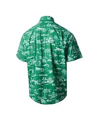 Reyn Spooner Men's Green Philadelphia Eagles Throwback Kekai Print Button-Up Shirt