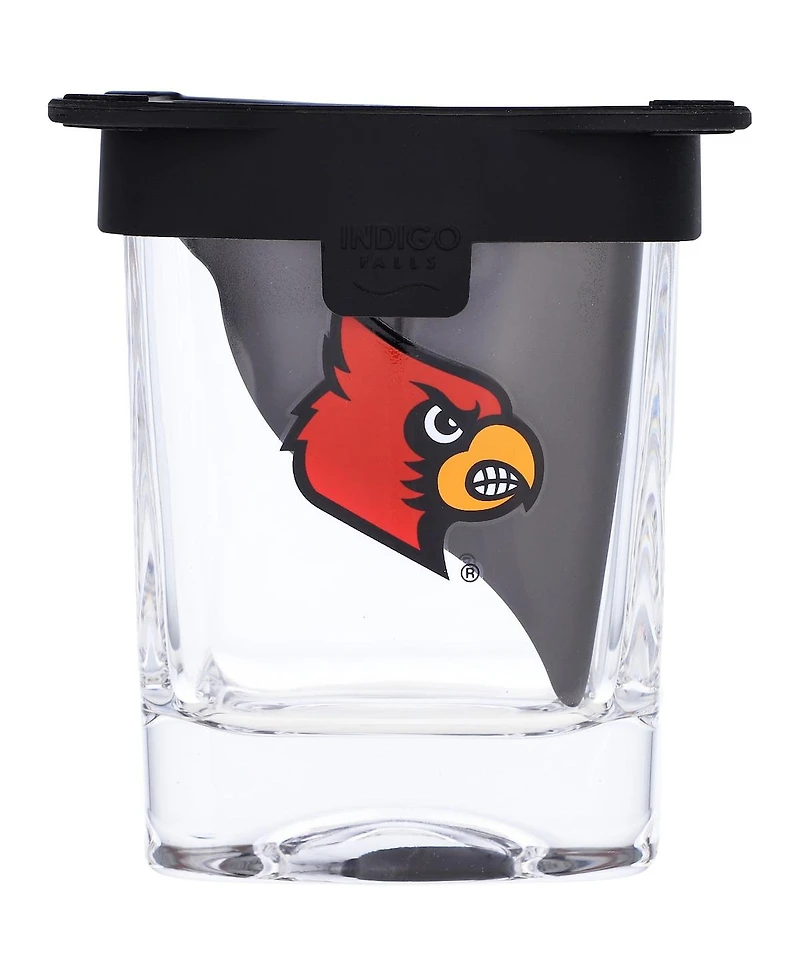 Indigo Falls Louisville Cardinals 10oz. Ice Wedge Glass