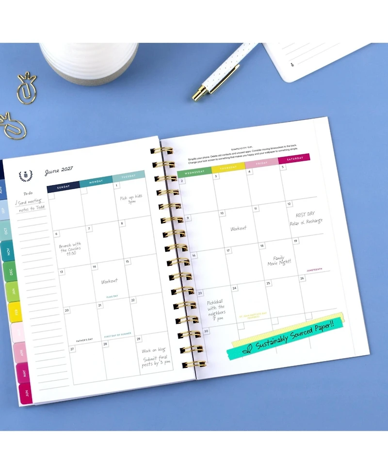 Gnuadz Planner 2026-2027 Academic Weekly Monthly Savanna Blooms