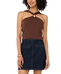Vince Camuto Women's Metal Ring Detail Tank Top