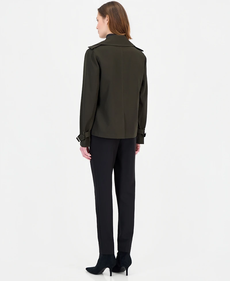 Michael Kors Women's Drapey Short Trench Coat