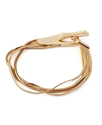 Robert Lee Morris Soho Gold Fringe Chain Toggle Bracelet