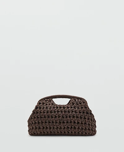 Mango Women's Natural Fiber Handbag