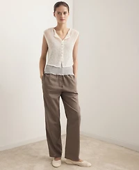 Mango Women's Open-Knit Wool Top