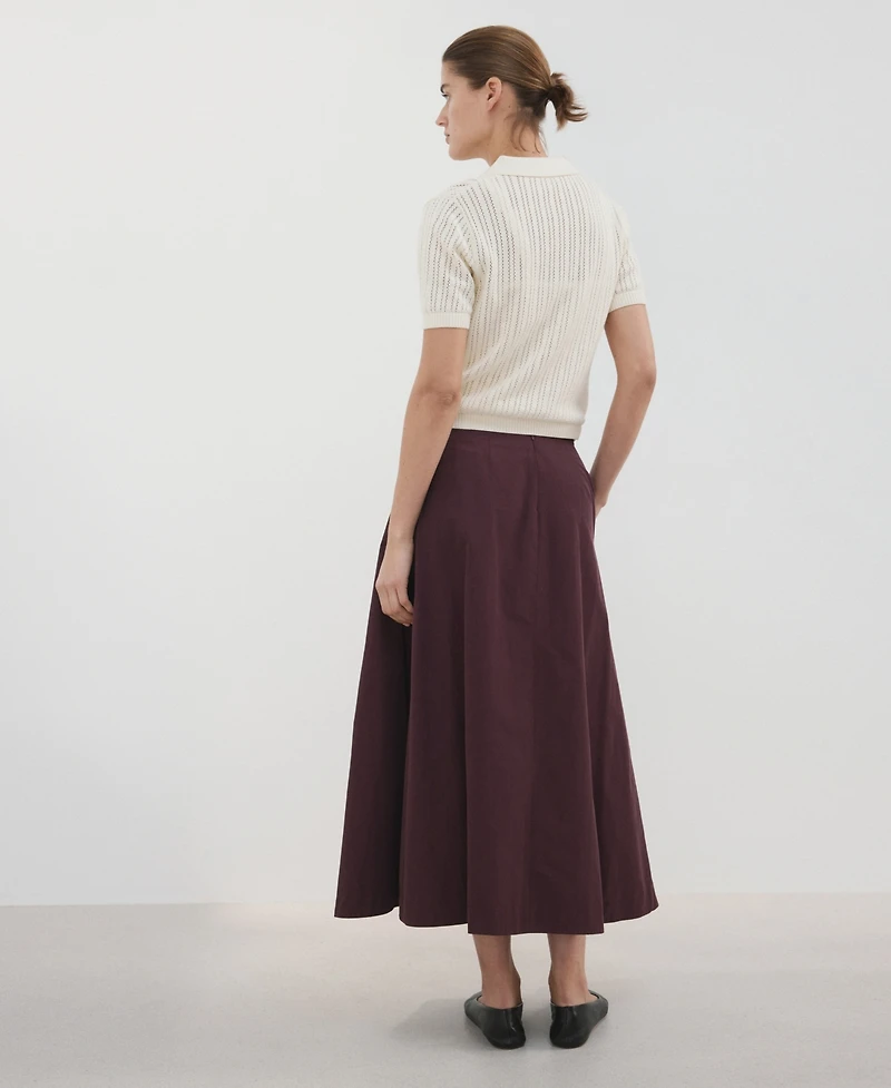 Mango Women's Flared Midi-Skirt