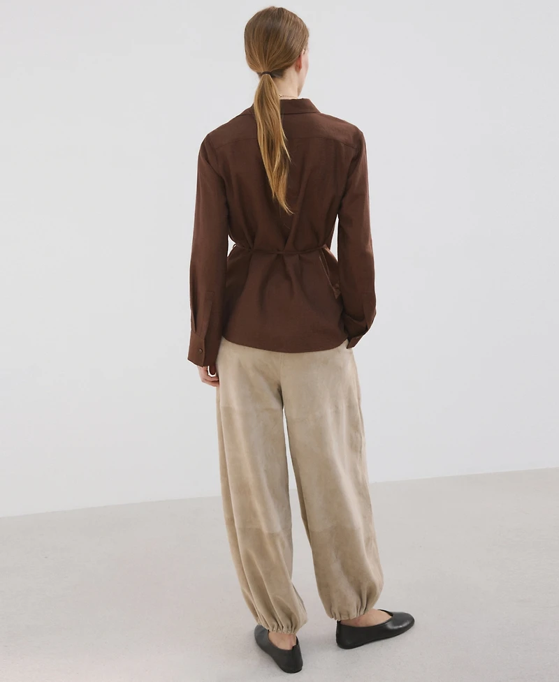 Mango Women's Bow Wrap Shirt