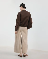 Mango Women's Linen Bomber Jacket