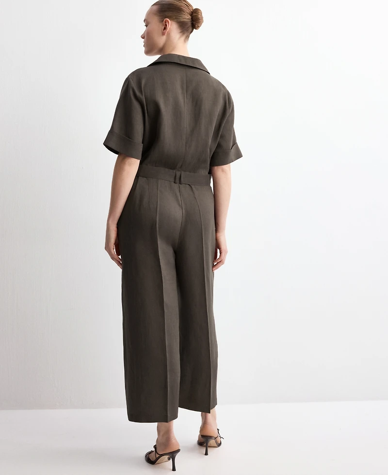 Mango Women's Lyocell Shirt Jumpsuit