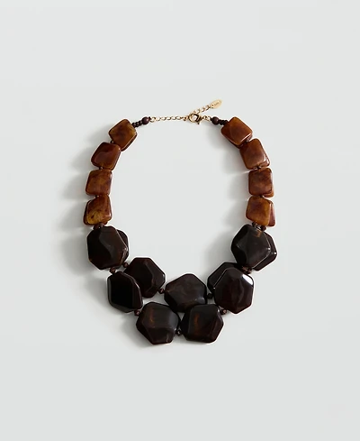 Mango Women's Double Beaded Necklace