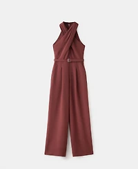 Mango Women's Belt Wrap Jumpsuit