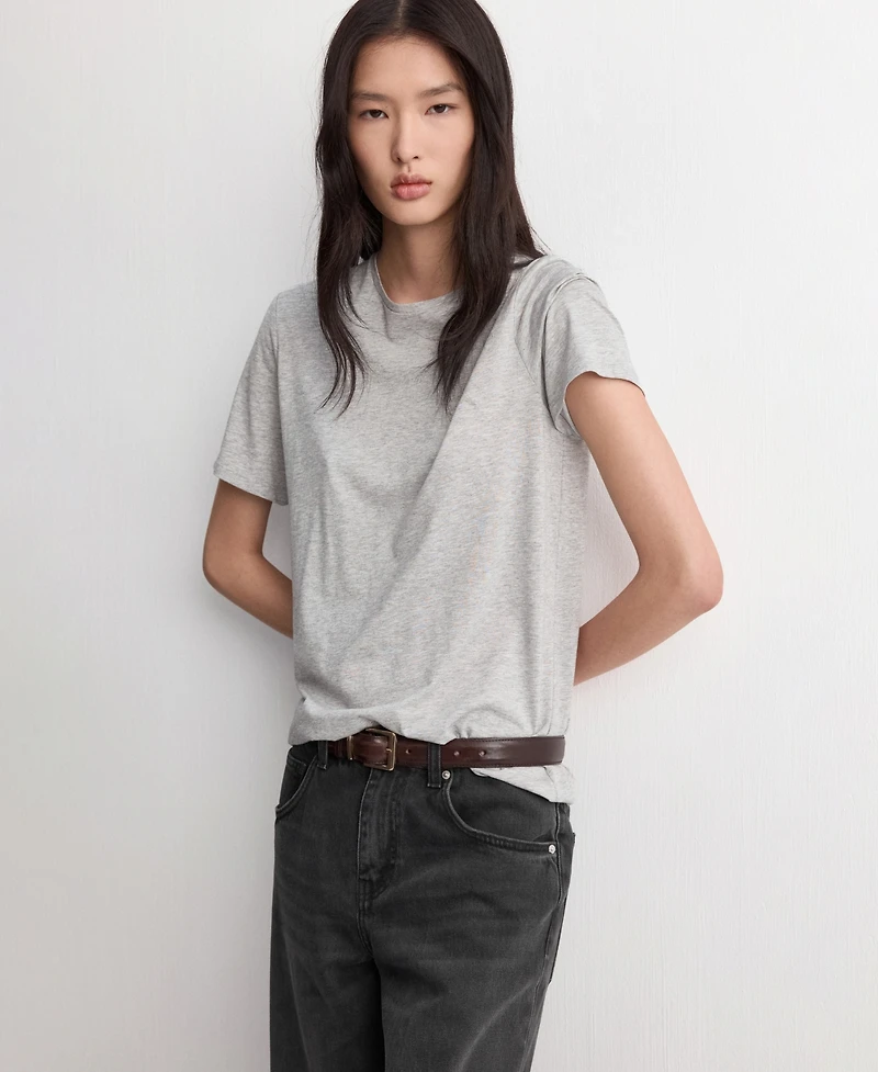 Mango Women's Mid-Rise Straight Jeans