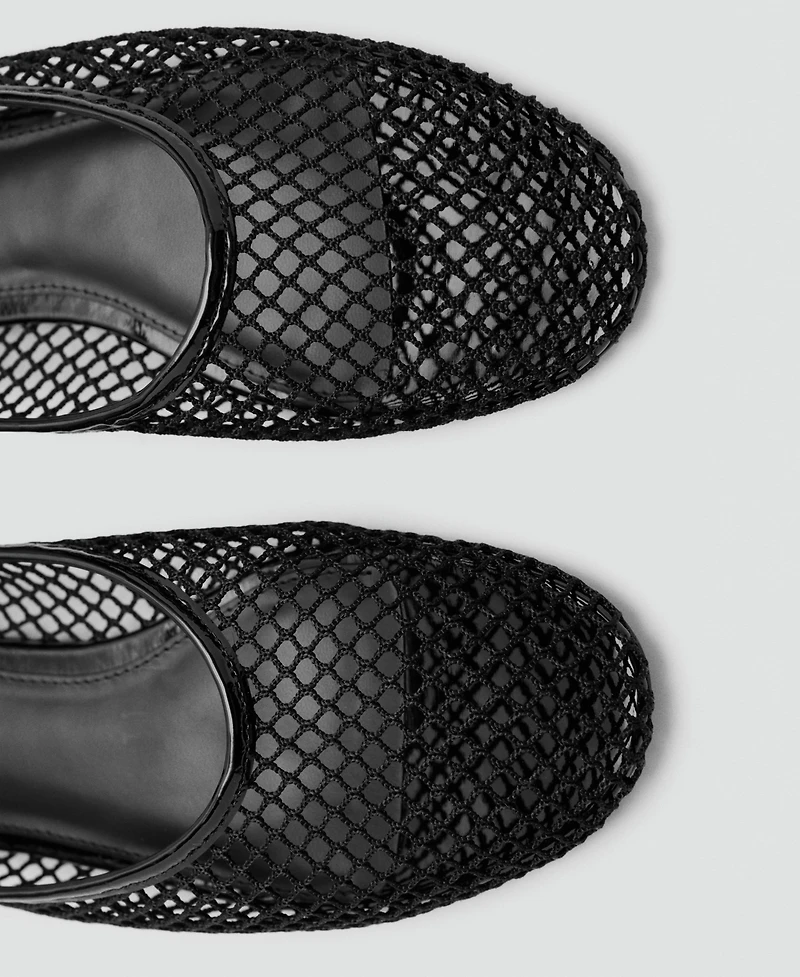 Mango Women's Mesh Bracelet Ballet Flats