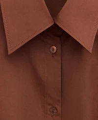 Mango Women's Cotton Cross Shirt
