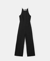 Mango Women's Open Back Halter Jumpsuit
