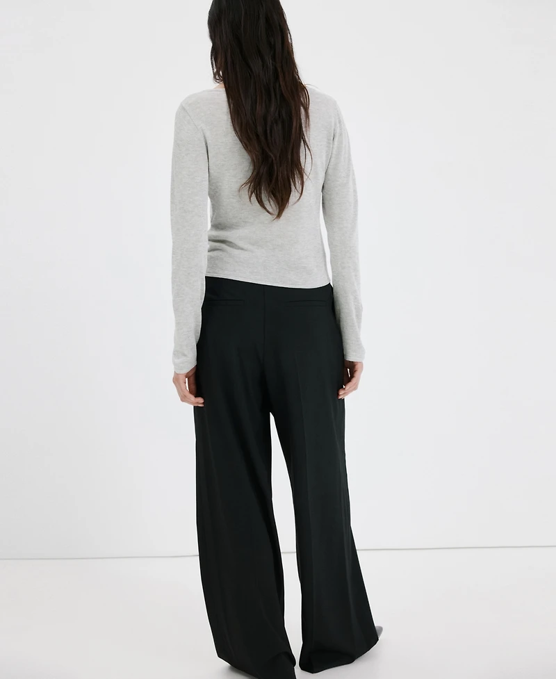 Mango Women's Combined-Design Sweater