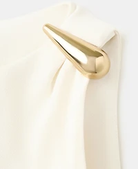 Mango Women's Asymmetrical Sleeves Long Dress